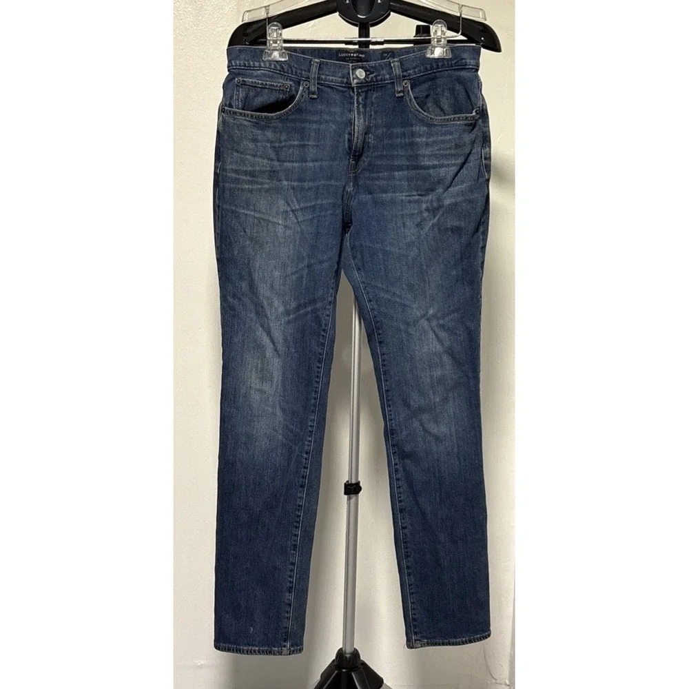 Lucky Brand 121 Slim Mens Jeans Blue Medium Wash 34x32